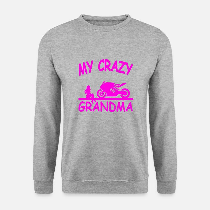 Oma - Unisex Pullover - Weißgrau meliert