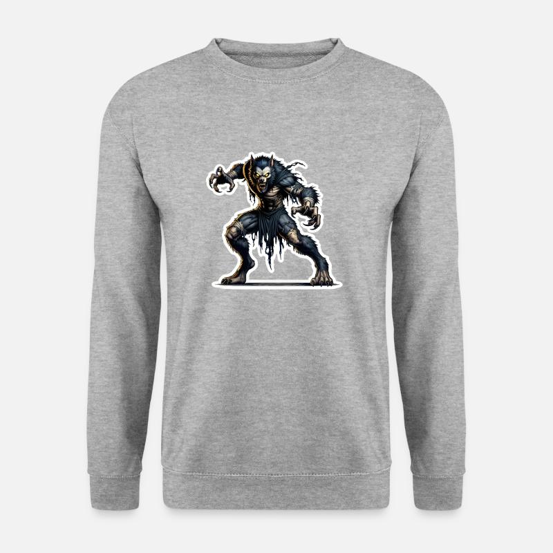 Werwolf - Unisex Pullover - Weißgrau meliert
