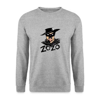 ZOZO ! - Sweat-shirt Unisexe - gris chiné - Devant - Alina (178cm) & Michal (187cm)