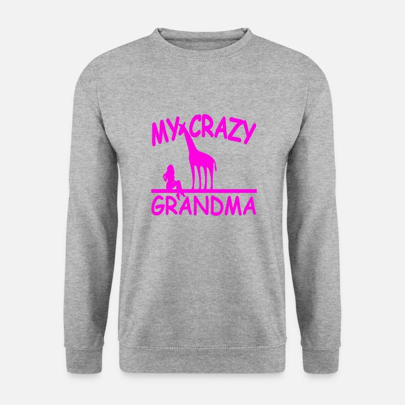 Oma - Unisex Pullover - Weißgrau meliert