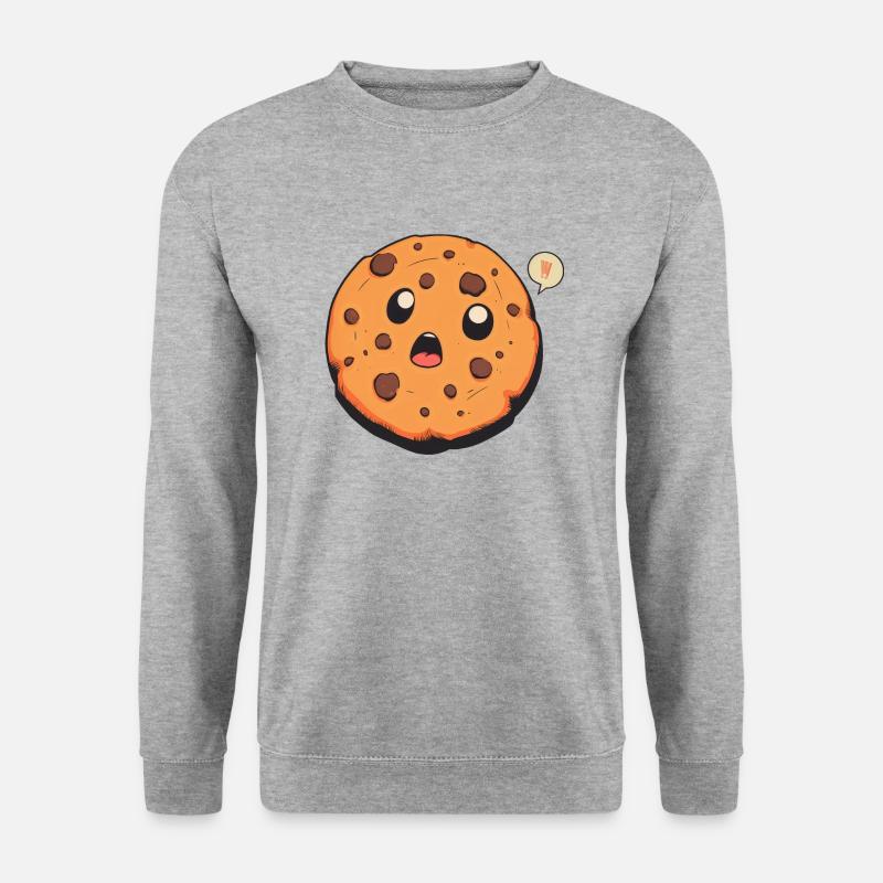 Manga Cookie - Unisex Pullover - Weißgrau meliert