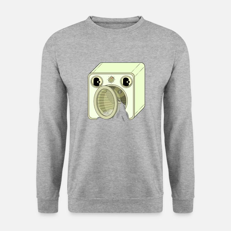 MASCHINE - Unisex Pullover - Weißgrau meliert