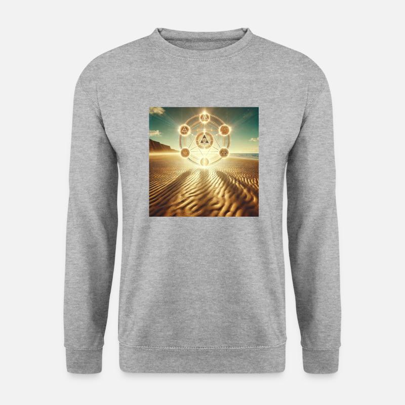 Zauberei - Unisex Pullover - Weißgrau meliert