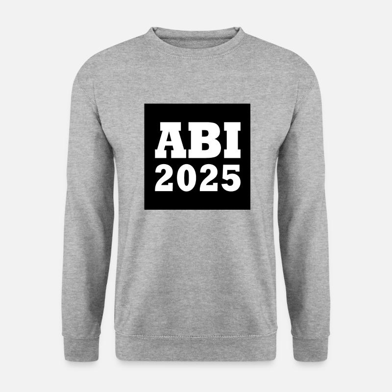 Abi 2025 - Unisex Pullover - Weißgrau meliert