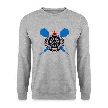 Fléchettes Fléchettes Fléchettes - Sweat-shirt Unisexe - gris chiné - Devant - Alina (178cm) & Michal (187cm)