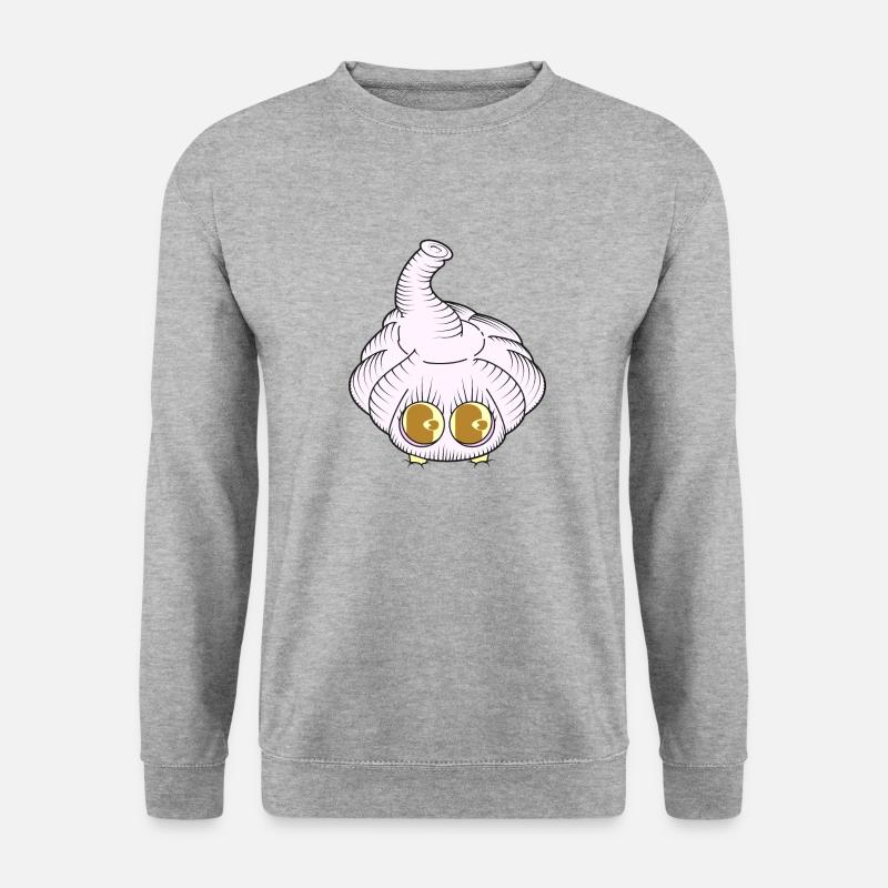 BEIßEN - Unisex Pullover - Weißgrau meliert