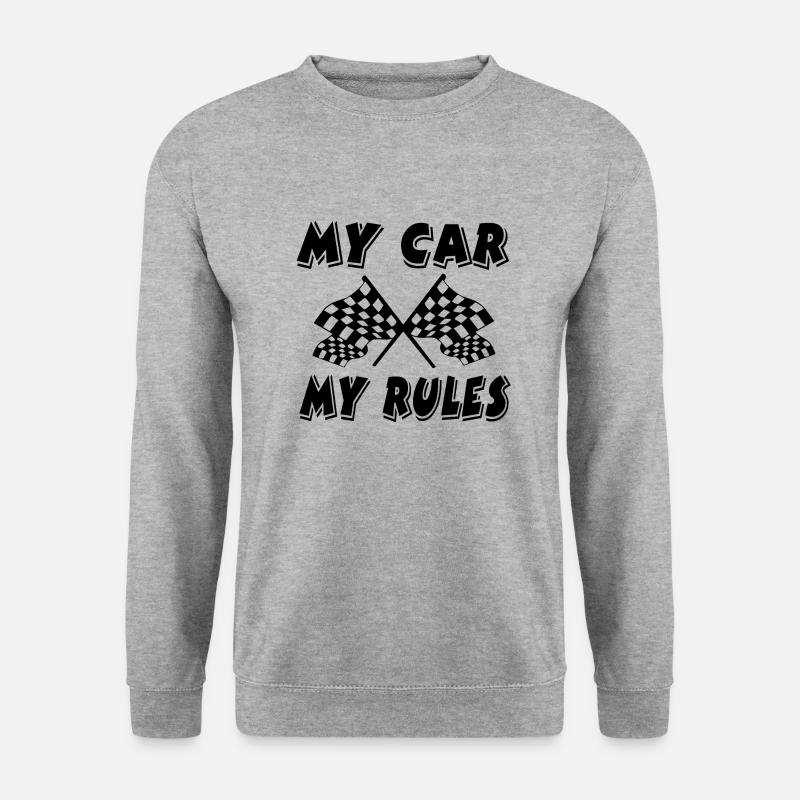 Auto - Unisex Pullover - Weißgrau meliert