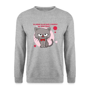 Vous pensez que je suis petite et mignonne ? Mauvaise erreur - Sweat-shirt Unisexe - gris chiné - Devant - Alina (178cm) & Michal (187cm)
