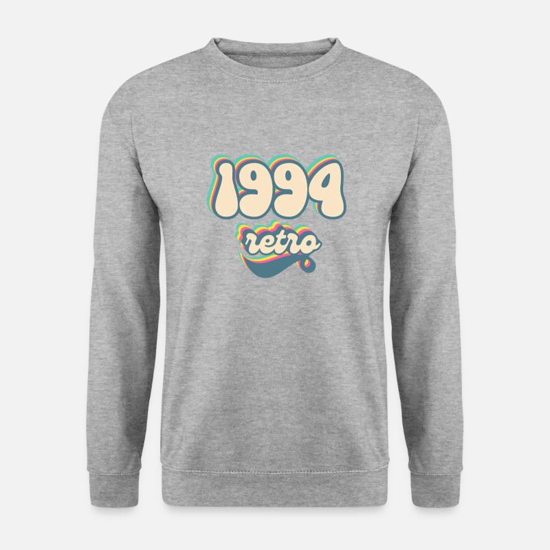 1994 Retro Geschenkidee - Unisex Pullover - Weißgrau meliert