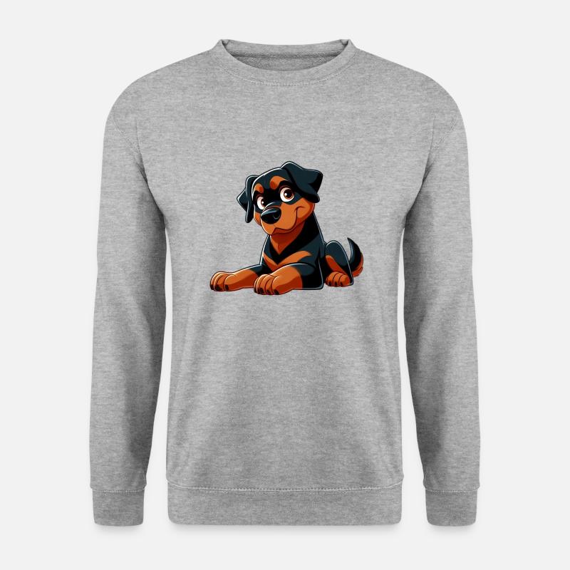 Rottweiller 7 - Unisex Pullover - Weißgrau meliert