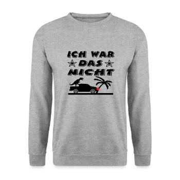 Auto - Unisex Pullover - Weißgrau meliert - Vorne - Alina (178cm) & Michal (187cm)