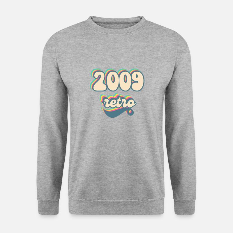 2009 Retro Geschenkidee - Unisex Pullover - Weißgrau meliert