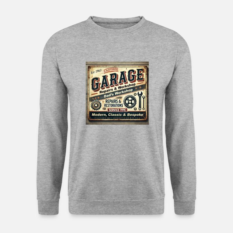 Dads Workshop - Unisex Sweatshirt - salt & pepper