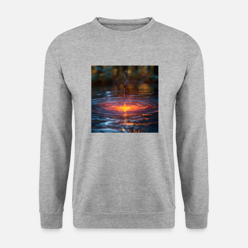 drachenqodeMMM - Unisex Pullover - Weißgrau meliert
