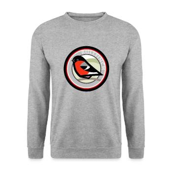 Bullfinch - Unisex Sweatshirt - salt & pepper - Front - Alina (178cm) & Michal (187cm)