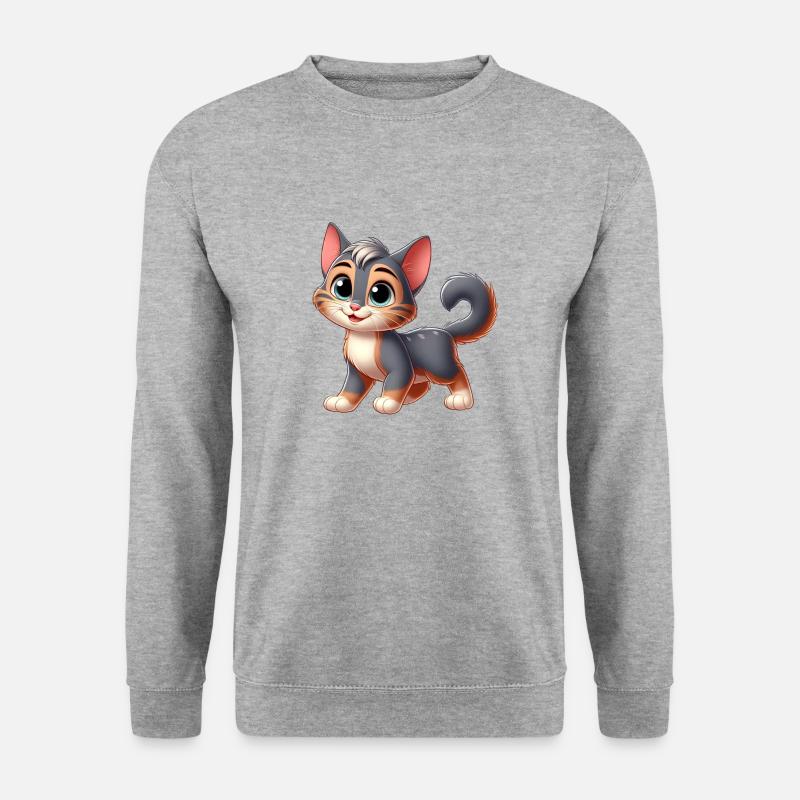 Kurzhaar 2 - Unisex Pullover - Weißgrau meliert