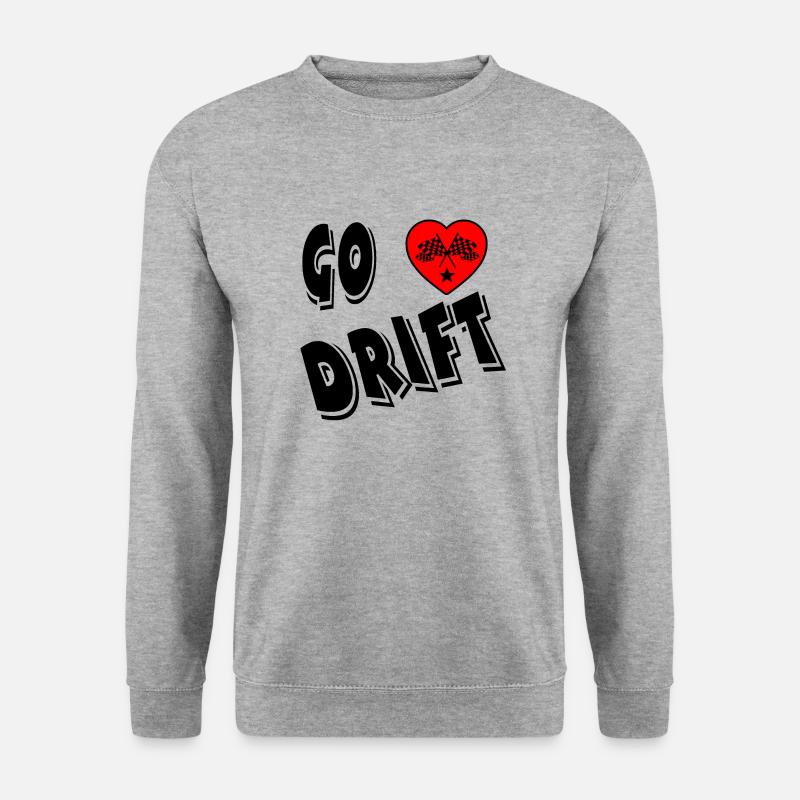 Auto - Unisex Pullover - Weißgrau meliert