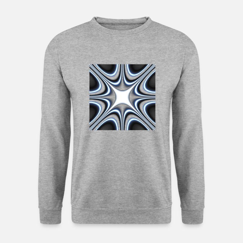 Abstrait avec différentes formes et motifs - Sweat-shirt Unisexe - gris chiné