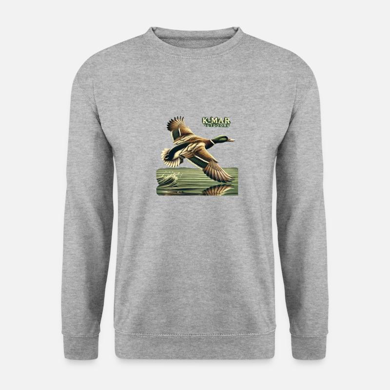 KMAR Mallard 2 - Unisex Pullover - Weißgrau meliert