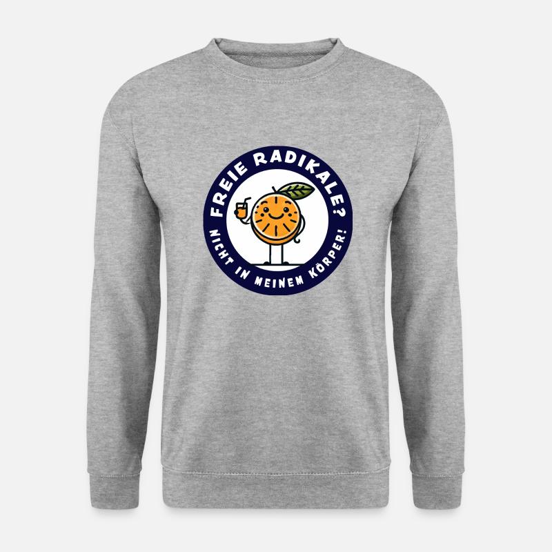 Freie Radikale - Unisex Pullover - Weißgrau meliert