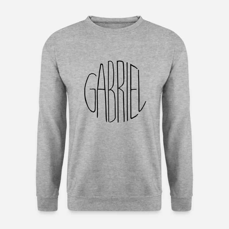 Gabriel - Unisex Pullover - Weißgrau meliert