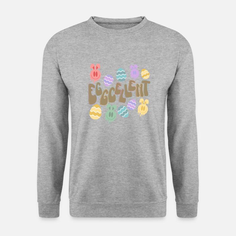 VORZÜGLICH - Unisex Pullover - Weißgrau meliert