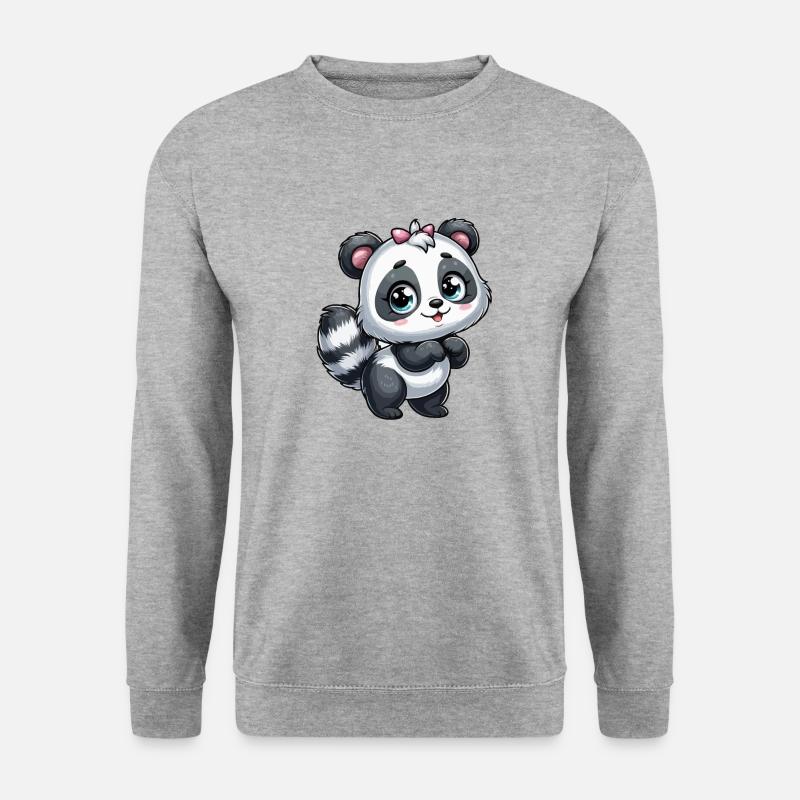 Girl's tie - Unisex Sweatshirt - salt & pepper