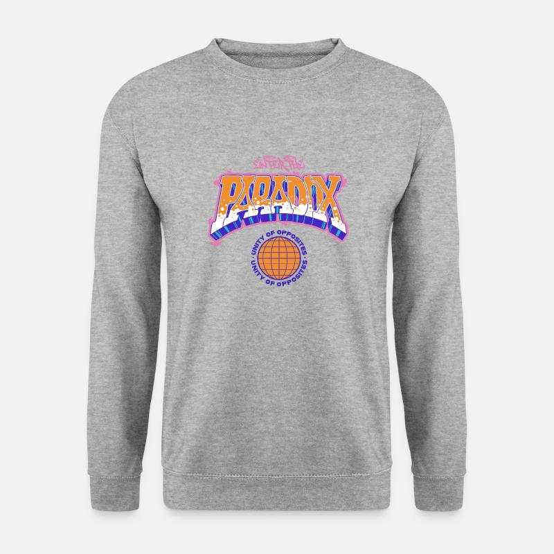 Paradox Graffiti T-Shirt - Unisex Pullover - Weißgrau meliert
