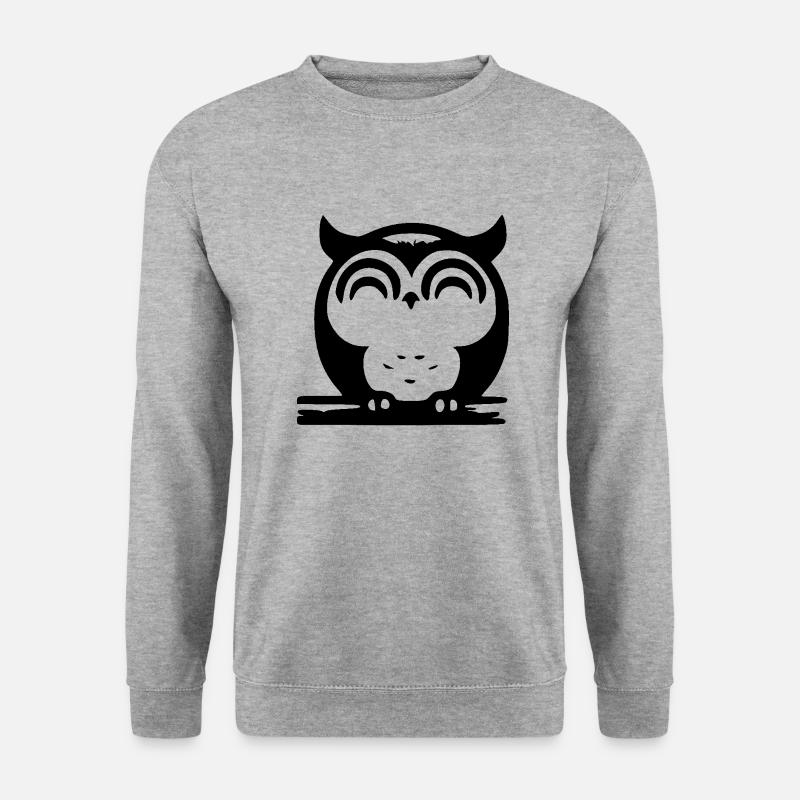 Cute Sleeping Owl - Unisex Sweatshirt - salt & pepper