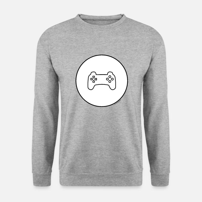 Gaming Controller - Unisex Pullover - Weißgrau meliert