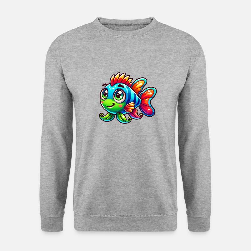 Fish Comic - Unisex Sweatshirt - salt & pepper