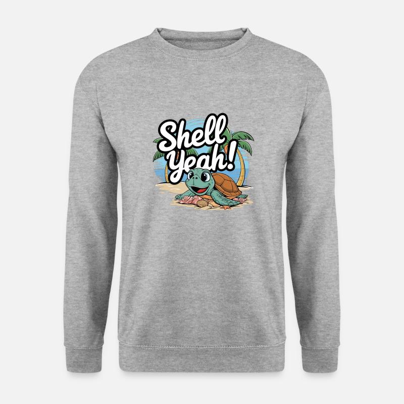 Shell Yeah - Unisex Pullover - Weißgrau meliert