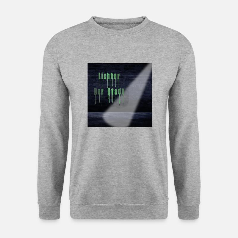 Lichter der Stadt - Unisex Pullover - Weißgrau meliert