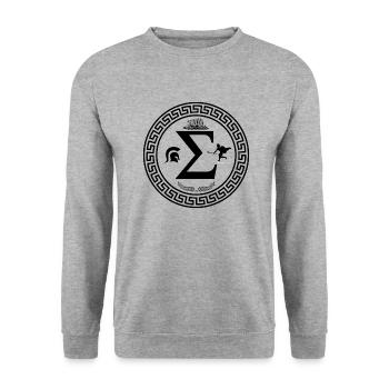Greece - Unisex Sweatshirt - salt & pepper - Front - Alina (178cm) & Michal (187cm)