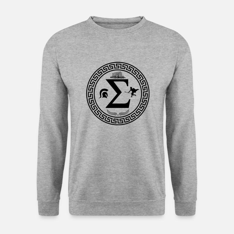 Griechenland - Unisex Pullover - Weißgrau meliert