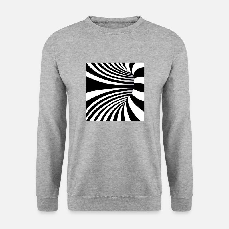 Hypnotic Black and White Art - Unisex Sweatshirt - salt & pepper