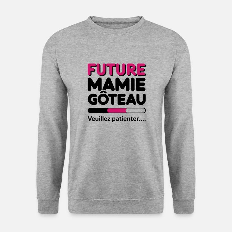 Future Granny Cake - Unisex Pullover - Weißgrau meliert