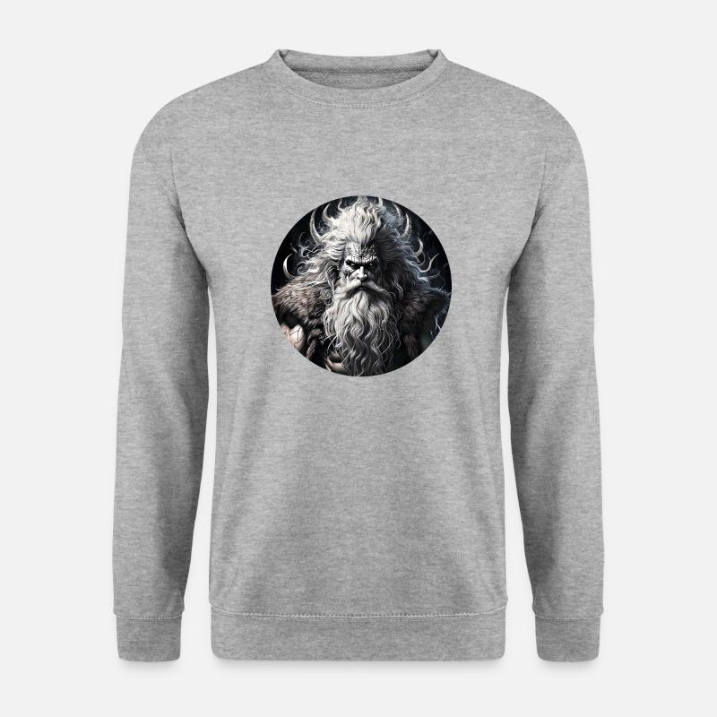 dwarf god from ancient times - Unisex Sweatshirt - salt & pepper