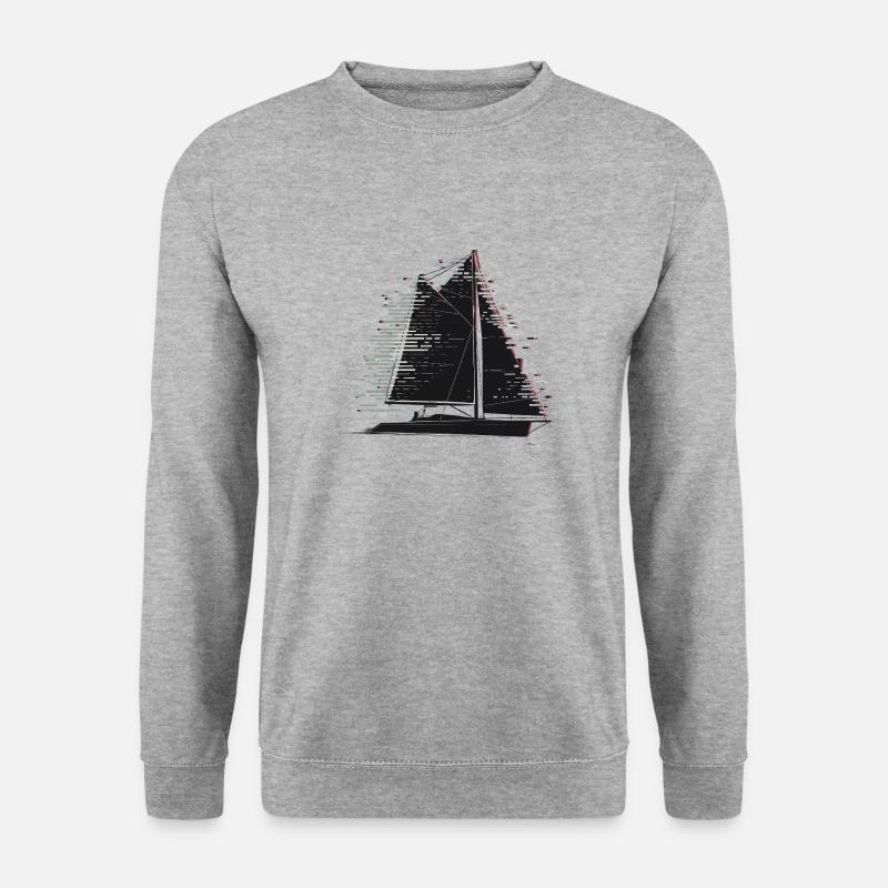 Schleier - Unisex Pullover - Weißgrau meliert