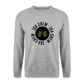 Bachelor Party Crew Beer - Unisex Sweatshirt - salt & pepper - Front - Alina (178cm) & Michal (187cm)