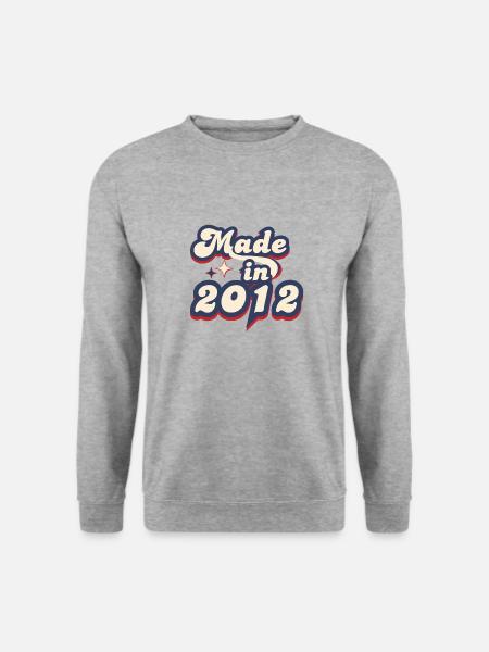 Made in 2012 retro - Unisex Sweatshirt - salt & pepper