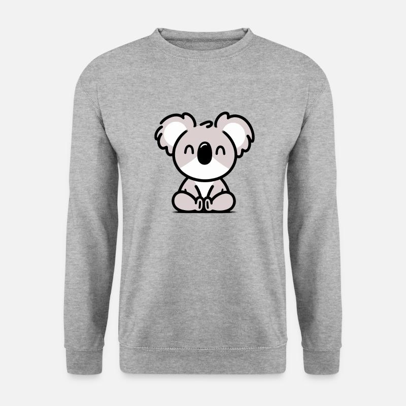 Koala Haustier - Unisex Pullover - Weißgrau meliert