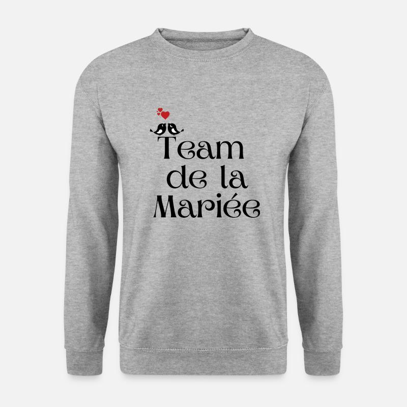 Das Brautteam - Unisex Pullover - Weißgrau meliert