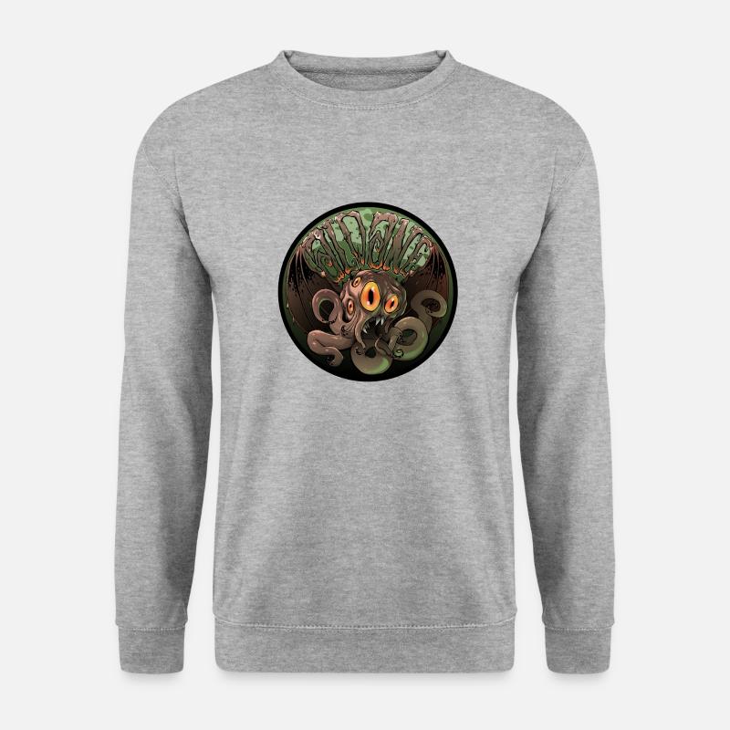 cthulu - Unisex Pullover - Weißgrau meliert