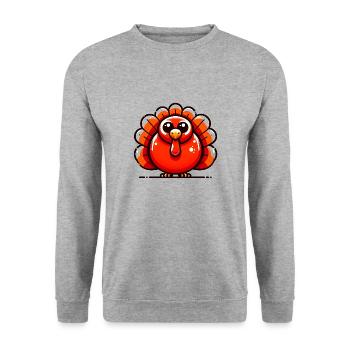 Turkei - Unisex Pullover - Weißgrau meliert - Vorne - Alina (178cm) & Michal (187cm)