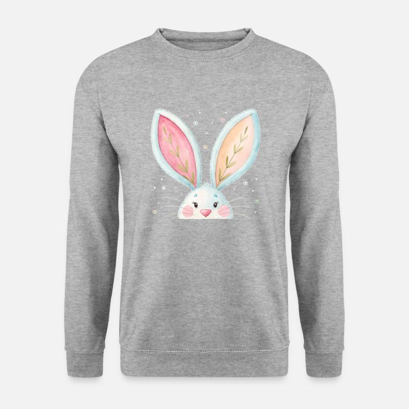 Cute Easter Bunny Ears - Unisex Sweatshirt - salt & pepper