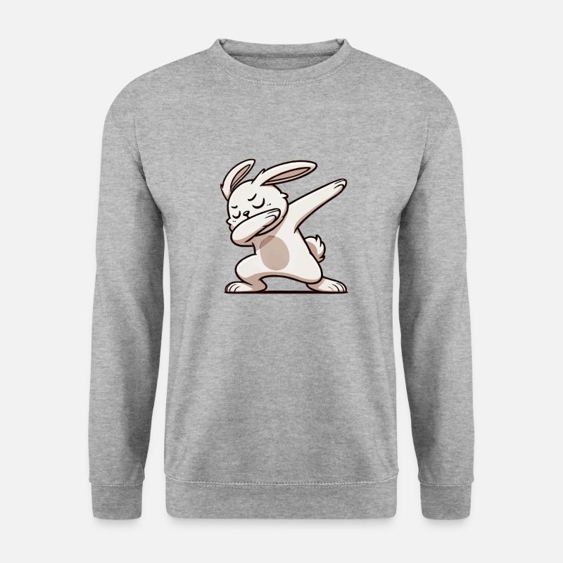 Rabbit Rabbit Dabbing - Unisex Sweatshirt - salt & pepper