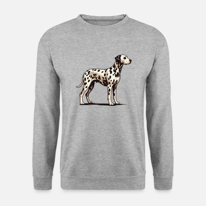 Dalmatiner - Unisex Pullover - Weißgrau meliert