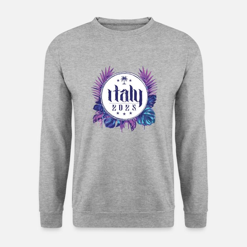 Italien 2025 - Unisex Pullover - Weißgrau meliert