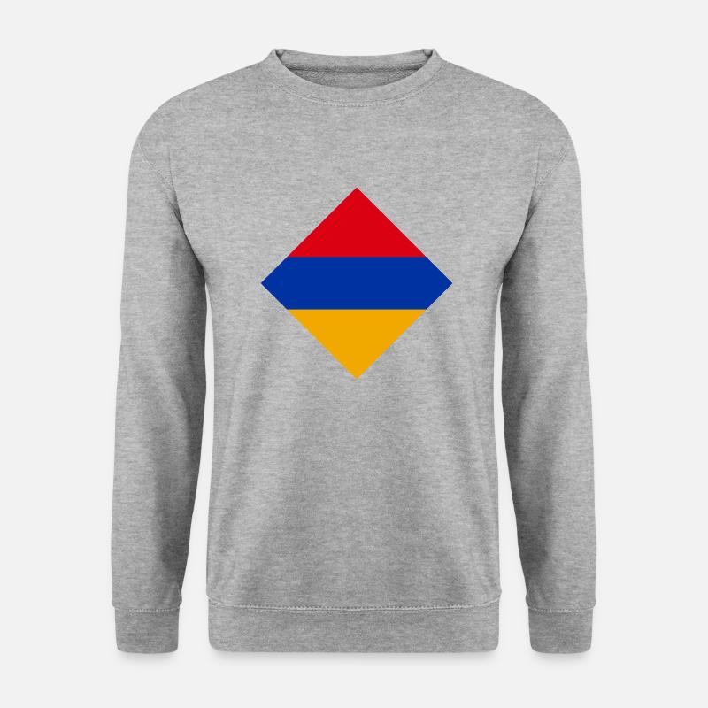 Armenien - Unisex Pullover - Weißgrau meliert